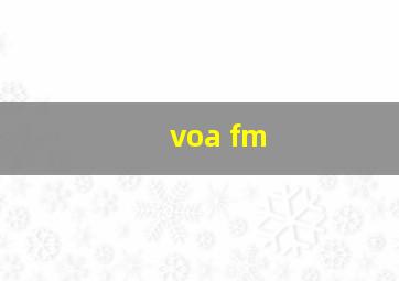 voa fm